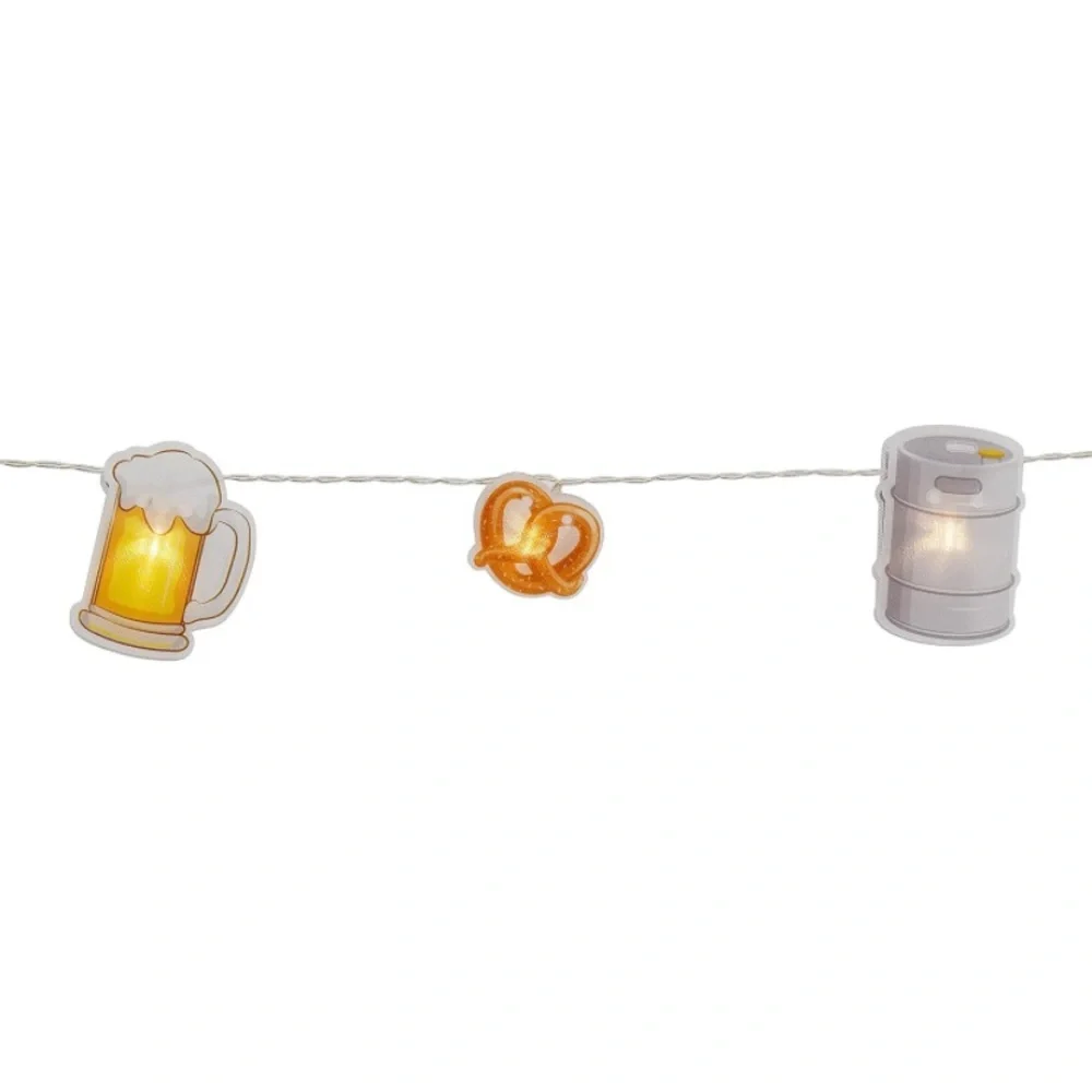 NIB 12 Ft Themed String Lights w/Hanging Clips, 20 LEDs (Warm White) & Remote